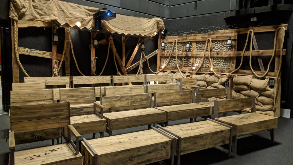 מה עושים בנגב - מוזאון אנז"ק חדר התצוגה האור קולי