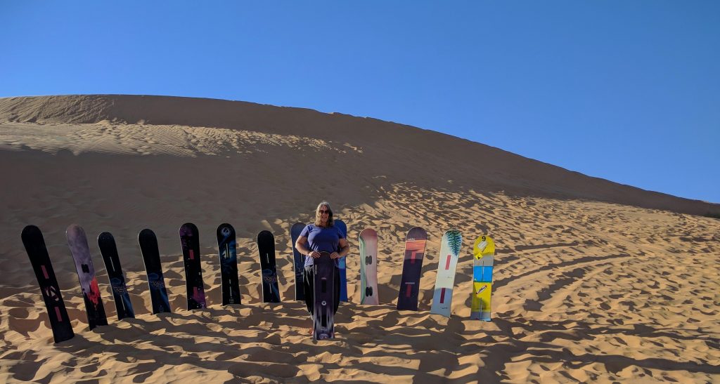 גלישת חולות ניצנה בדיונה הגדולה סאנדבורד אטרקציות בנגב