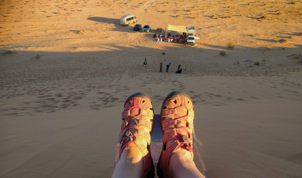 מה עושים בנגב - תצפית מהדיונה הגדולה כלפי מטה אטרקציות בנגב