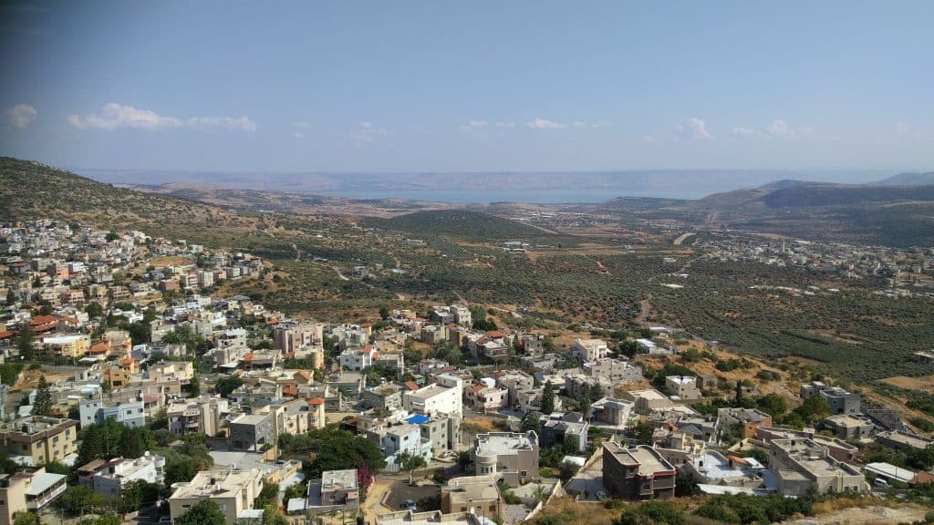 דרוזים בגליל - מע'אר נוף ותצפית מביתו של האמן חיכמת חריס