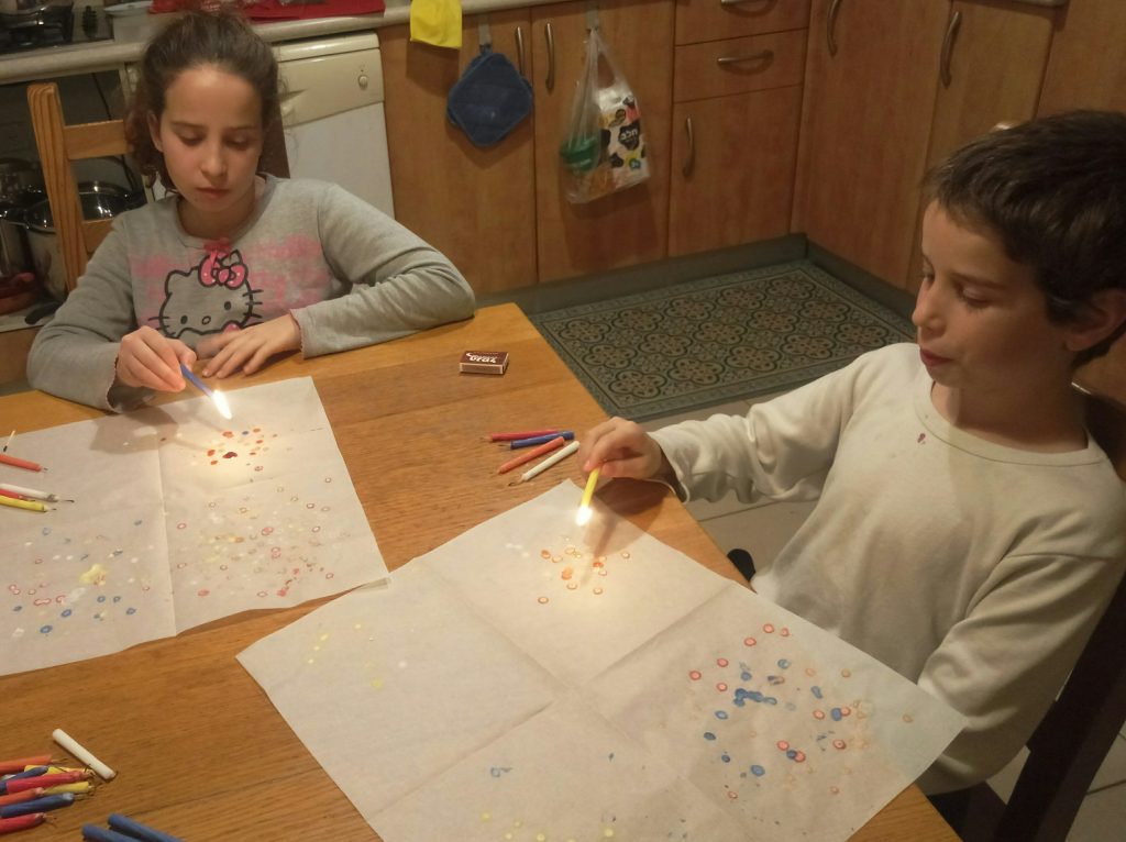 פנסי אור בטיפטוף נרות