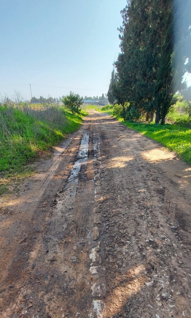 פרדס חנה פינת כרכור שבילים מימי הבריטים
